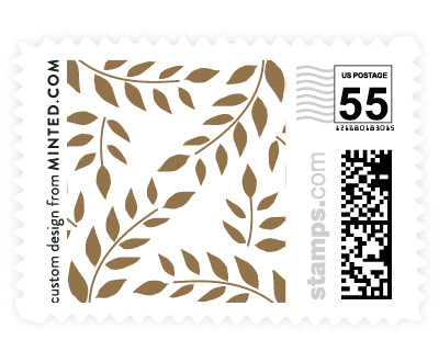 'Elegant Lines (B)' wedding stamp
