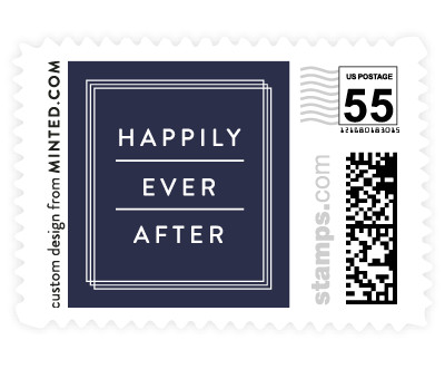 'Elegantly Framed (D)' stamp design