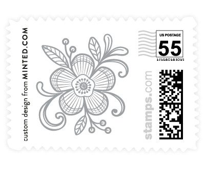 'Floral Embroidery (C)' stamp