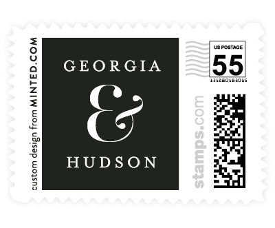 'Stacked Serif (D)' postage stamp