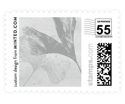 'Ginkgo Flutters (C)' stamp design