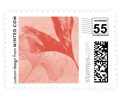 'Ginkgo Flutters (F)' postage