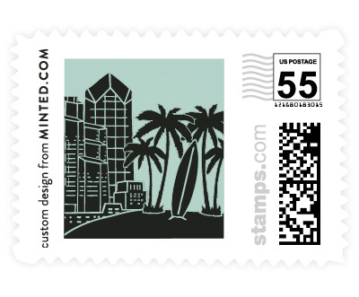 'Big City - San Diego (D)' wedding stamp
