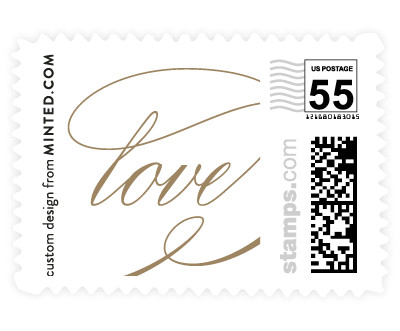 'Deluxe (D)' wedding postage