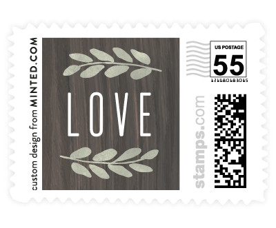 'Woodland Wreath' postage stamp