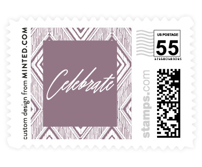 'Gilded Ikat (D)' wedding stamps