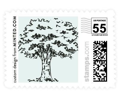 'A Poem For The Trees (D)' postage stamp