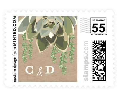 'Agave & Greens (C)' stamp design