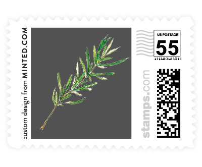 'Simple Sprigs (F)' wedding stamp