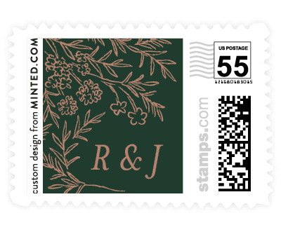 'Lacy Meadow Ovals (B)' postage stamps