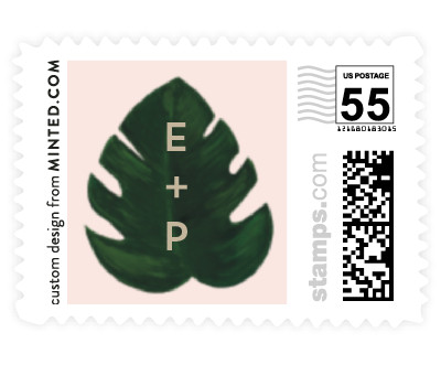 'Palm (B)' wedding postage