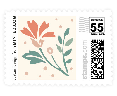 'Delicate Blooms (E)' wedding stamps