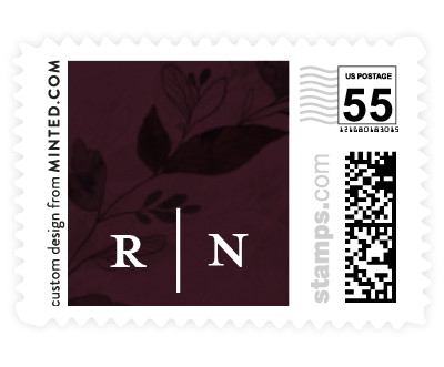 'Midnight Vines (B)' stamp design