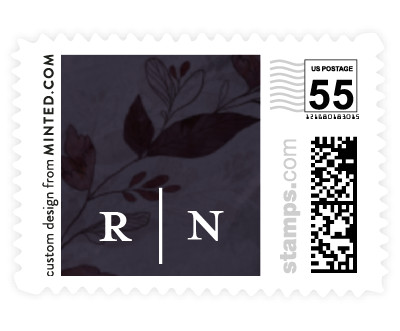 'Midnight Vines (D)' wedding stamps