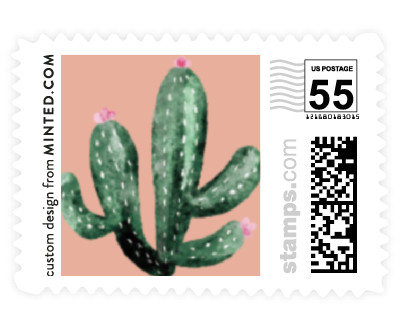 'Cacti (B)' wedding stamp