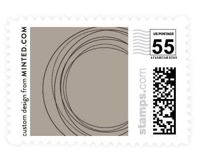 'Circled (E)' wedding stamps