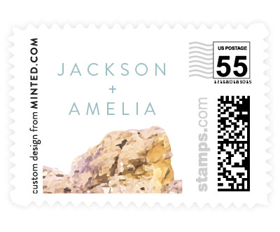 'Desert Rocks (E)' stamp design