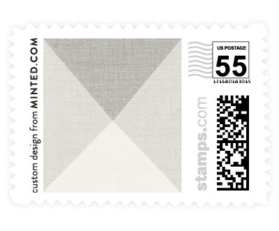 'Modern Angles (D)' wedding postage