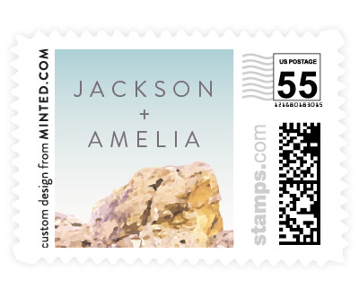 'Desert Rocks (G)' wedding stamps