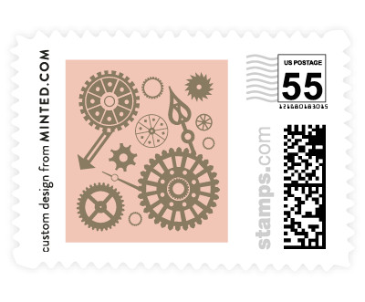 'Steampunk (D)' wedding stamp