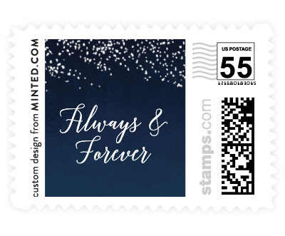 'Shimmering Trees' wedding stamps