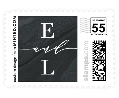 'Moody Marbling (D)' wedding stamp