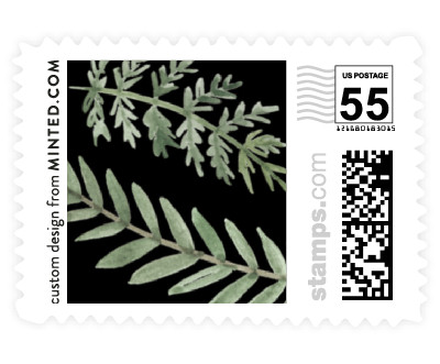 'Painted Ferns (B)' stamp