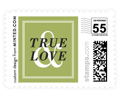 'Wed In Type' wedding stamps
