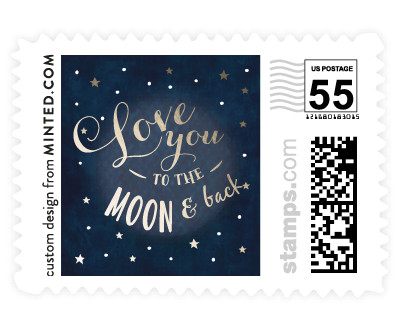 'Love You To The Moon And Back' stamp