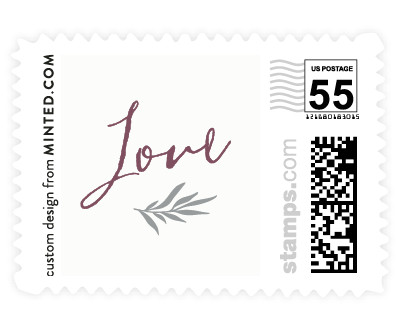 'Wild Wreath (C)' wedding postage
