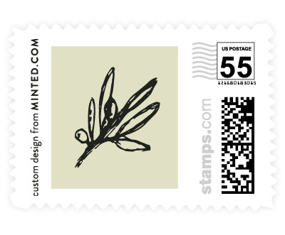 'Olive Branches (D)' wedding postage