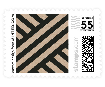'Braided Chevron' postage stamp