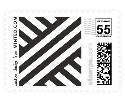 'Braided Chevron (D)' wedding stamp