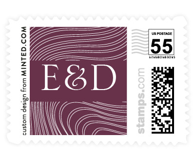 'Lined (C)' postage stamp