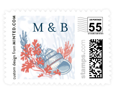 'Deep Blue (B)' stamp design