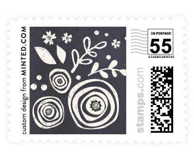 'Alabaster Florals' postage stamp