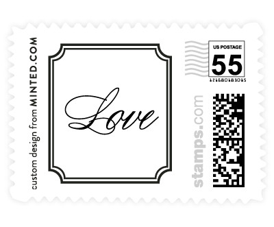 'Classy Type (B)' wedding postage