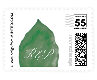 'Painted Leaf (B)' stamp design