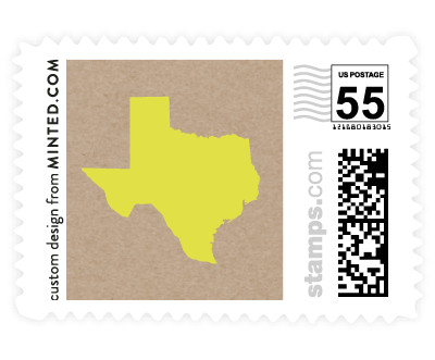 'Poster Type' wedding postage