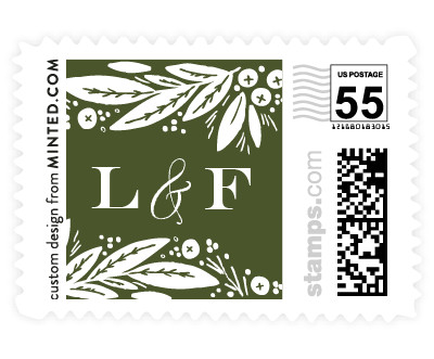 'Leaf Frame (D)' stamp design