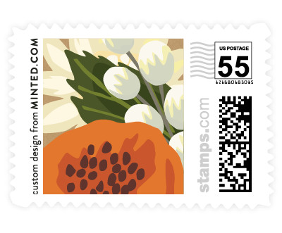 'Floral Canopy (C)' postage stamp