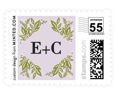 'Greenery Bouquet (D)' wedding stamp