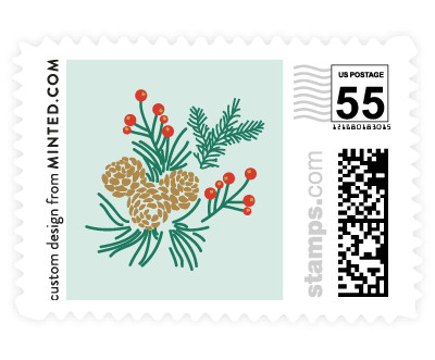 'Holiday Wedding (C)' postage stamp