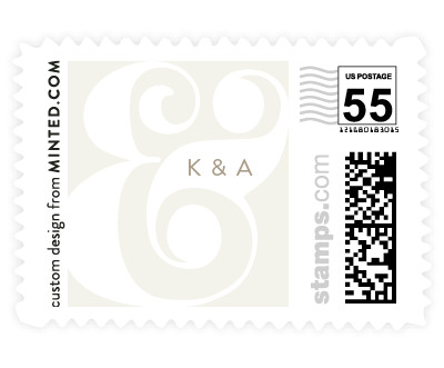 'Floral Ampersand (D)' wedding stamps