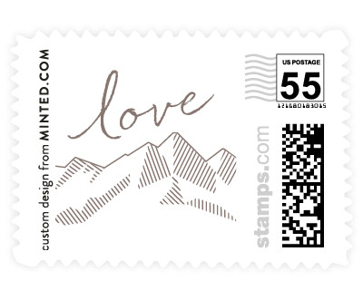 'Mountain Vista (C)' wedding stamp