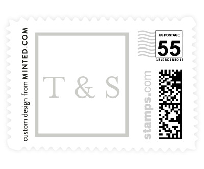 'Bowtie Chevron (B)' wedding stamps