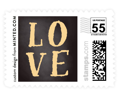 'Floral Chalkboard (B)' postage stamps