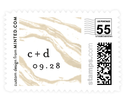 'Shimmering Waves (F)' stamp