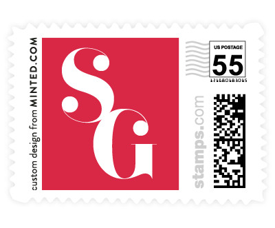 'Modern Initials (E)' stamp