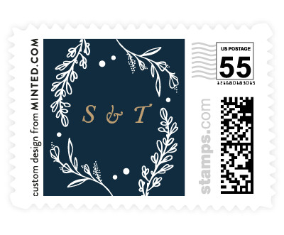 'Delicate Dates (E)' wedding postage